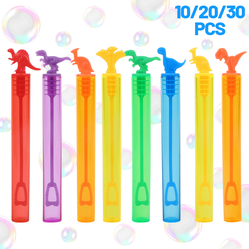 Wedding Supply List - 10/20/30Pcs Dinosaur Bubble Tube Empty Soap