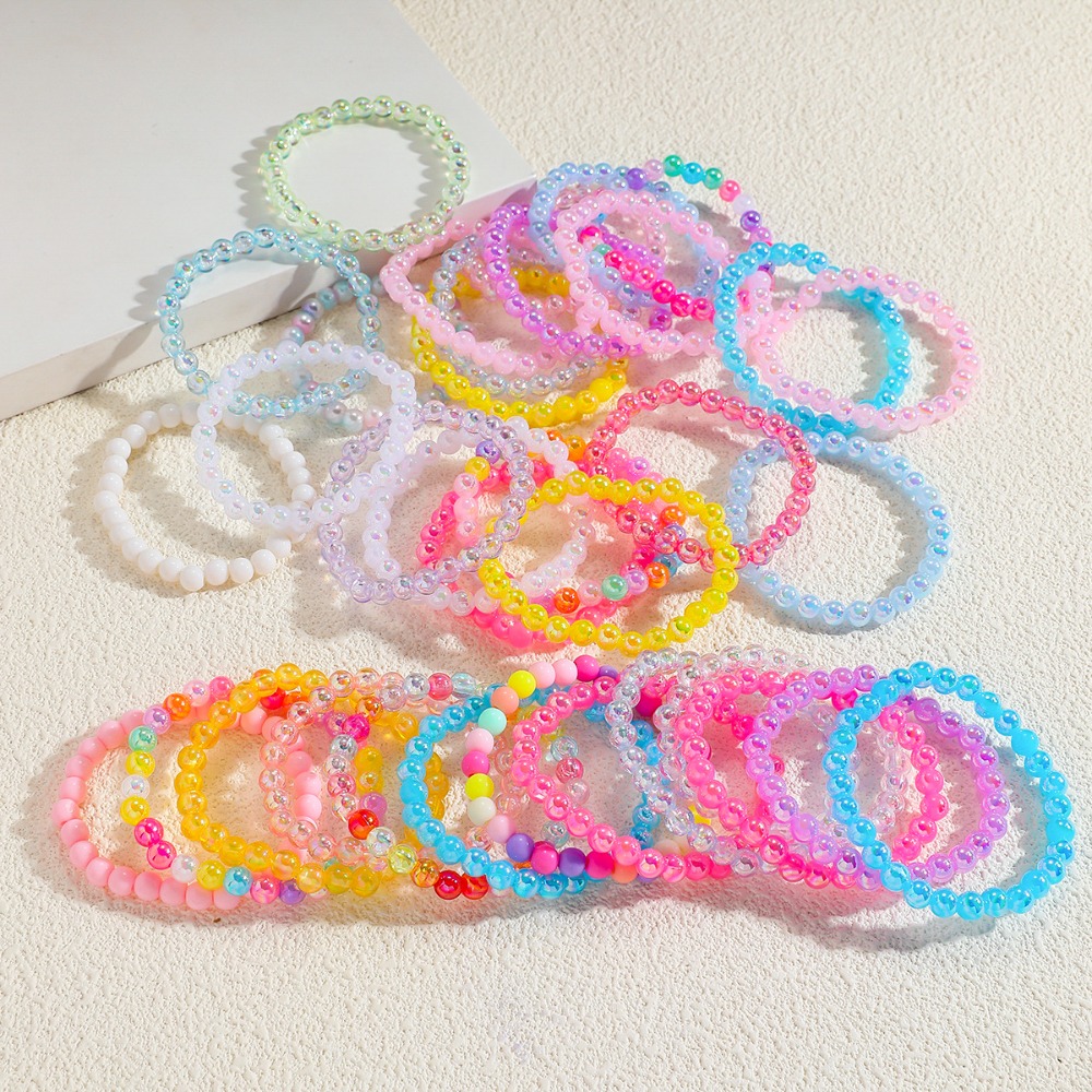 Wedding Supply List - 10-100Pcs Colorful Beaded Bracelet Birthday Party