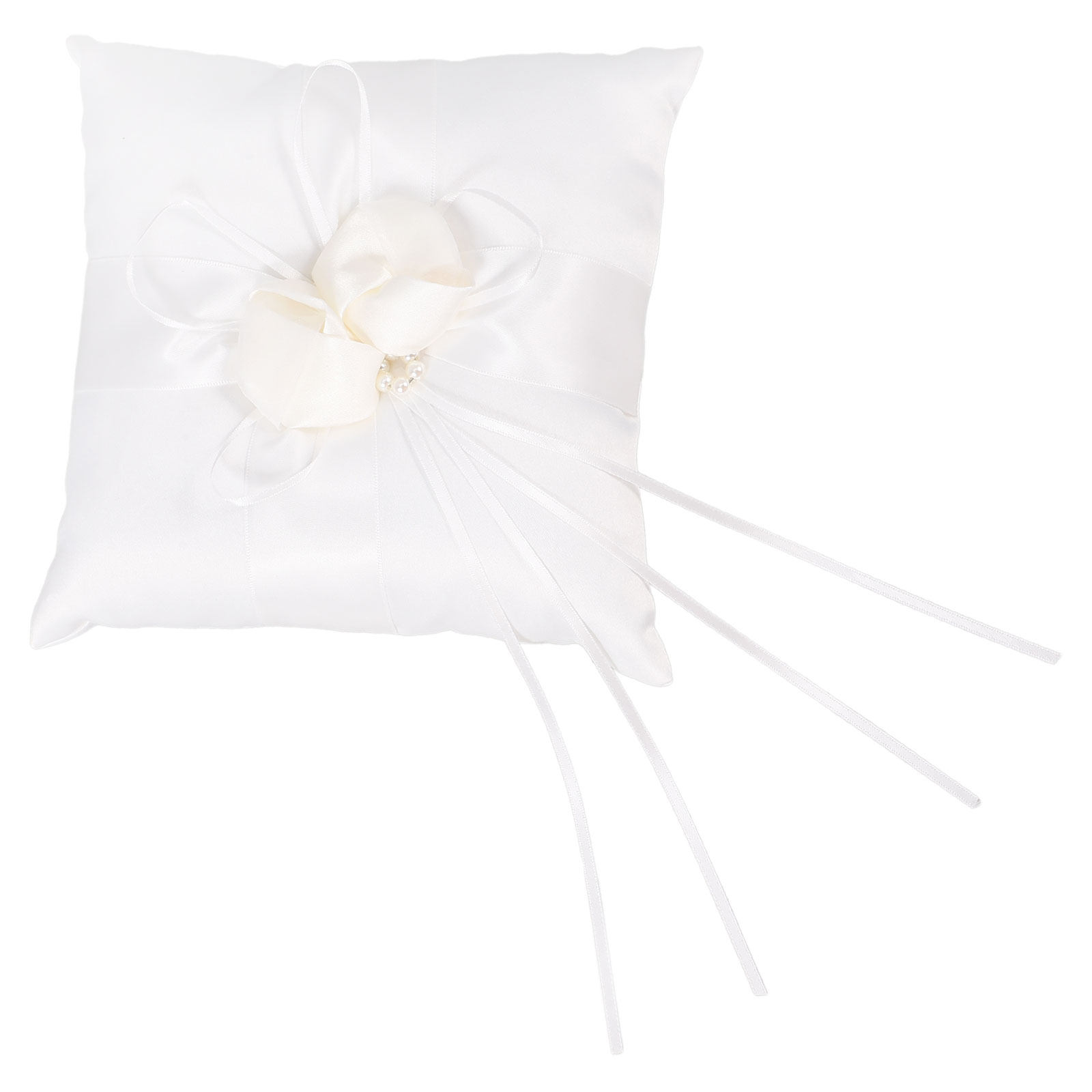 Ring Bearer Pillow - White 20x20cm Ring Pillow Wedding Ceremony