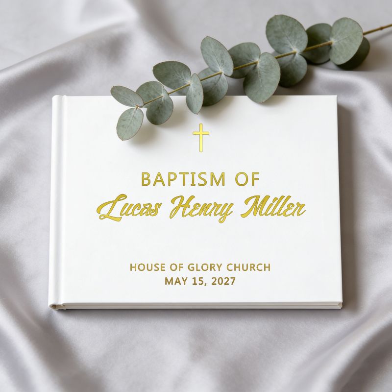 Personalized Baptism Guest Boo - Personalized Guest Book ulasan dan harga