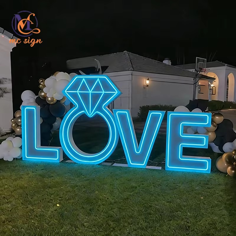 Freestanding LED Sign Board 4f - Wedding Party Supply Rentals ulasan dan harga
