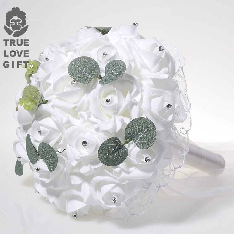 1 Pcs Wedding Hand Bouquet Bri - Wedding Ceremony Supply ulasan dan harga