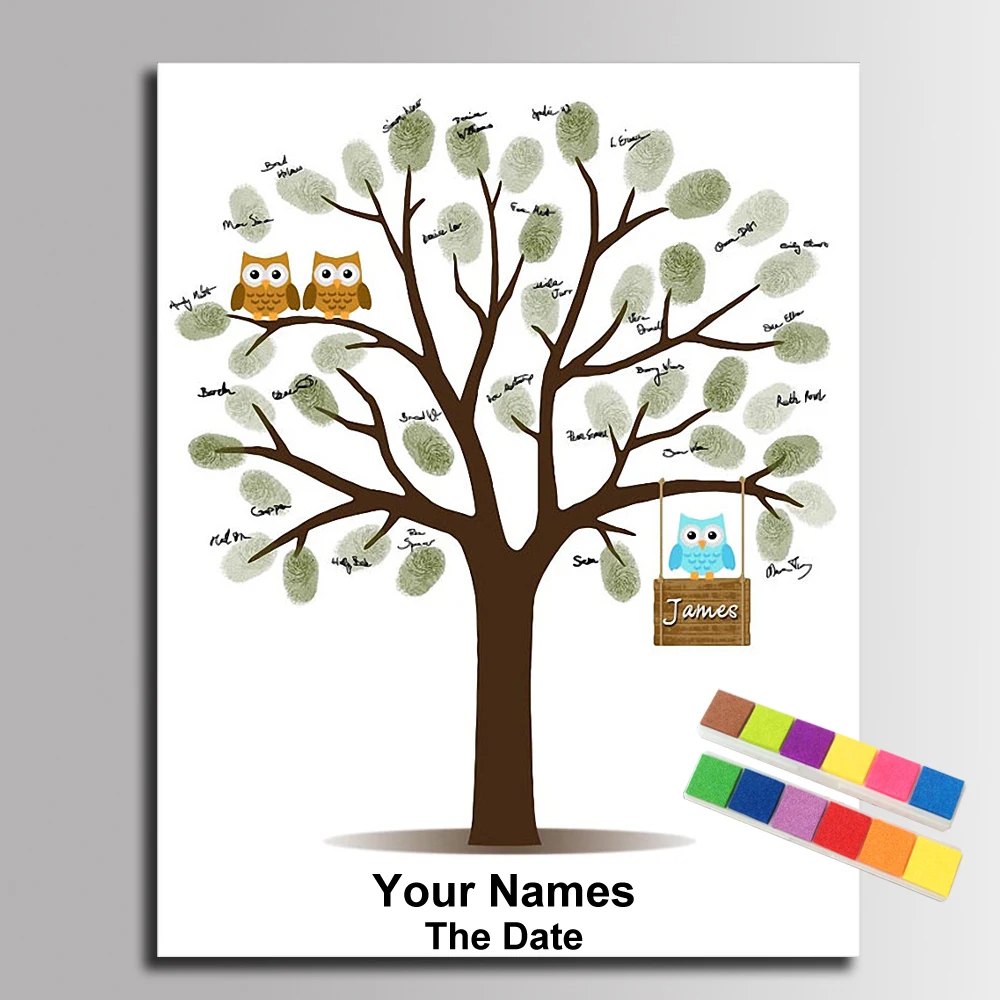 Personalized Signature Fingerp - Personalized Guest Book ulasan dan harga