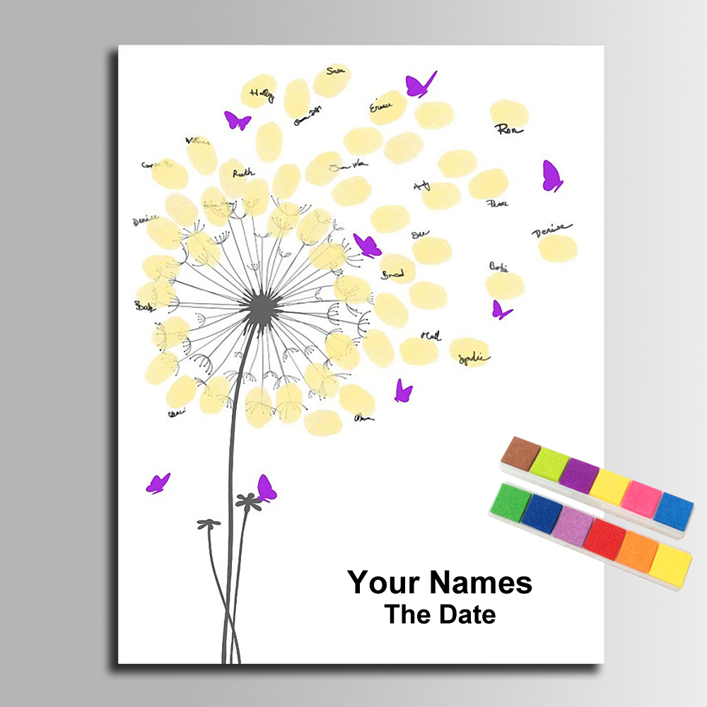 Personalized Signature Fingerp - Personalized Guest Book ulasan dan harga