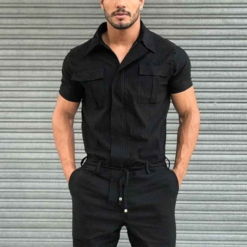 Men's Overalls Casual Streetwe - Wedding Job ulasan dan harga