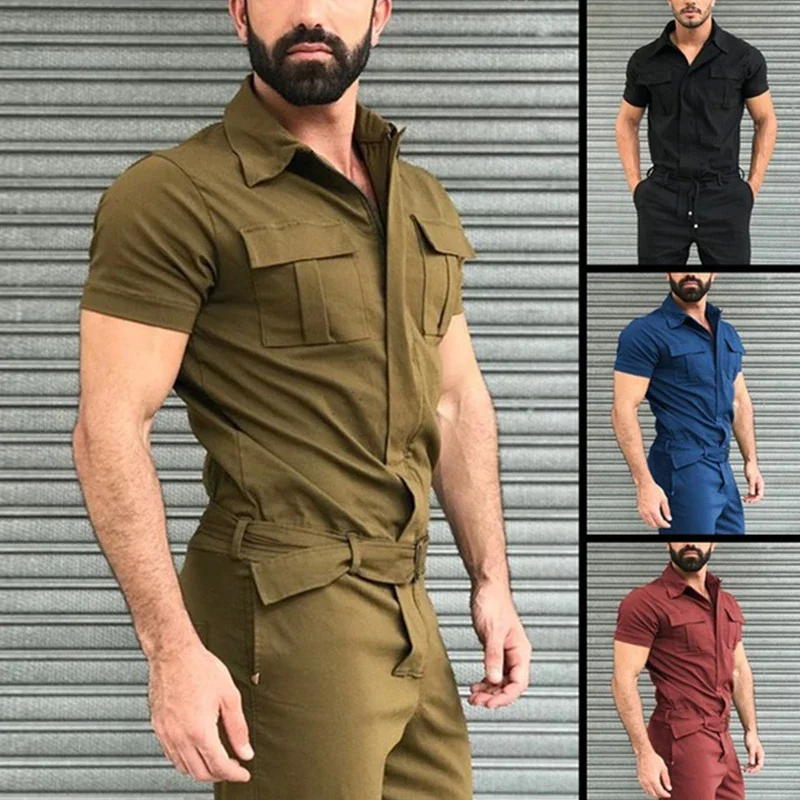 Men's Overalls Casual Streetwe - Wedding Job ulasan dan harga