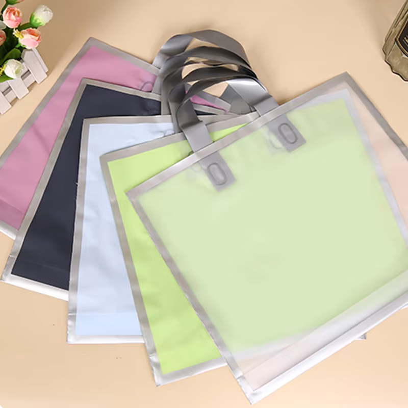 50Pcs Frosted hand shopping ba - Wedding Supply Shops ulasan dan harga