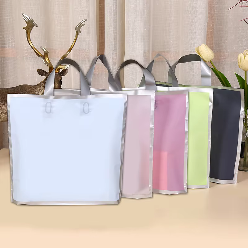 50Pcs Frosted hand shopping ba - Wedding Supply Shops ulasan dan harga
