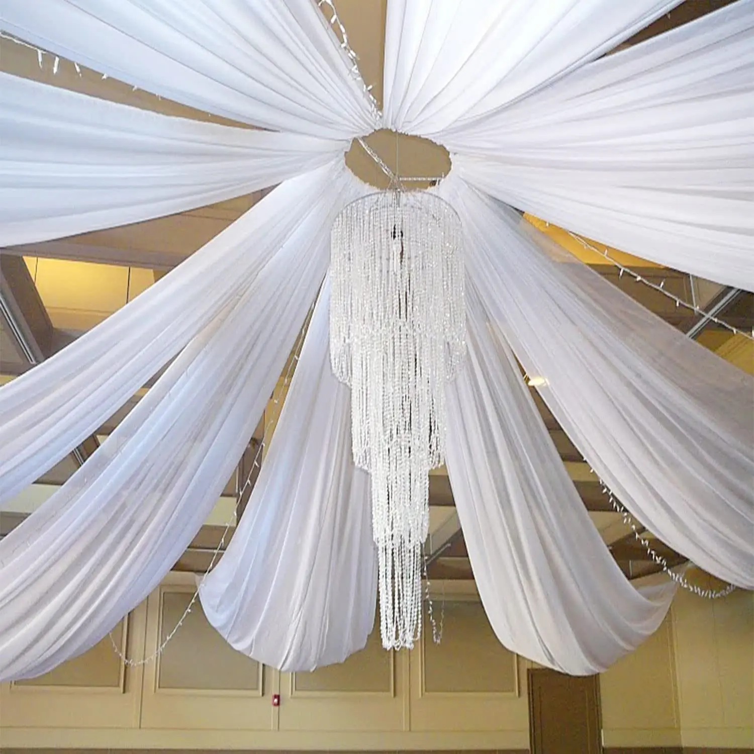 White Wedding Dress Ceiling Dr - Wedding Ceremony Supply ulasan dan harga