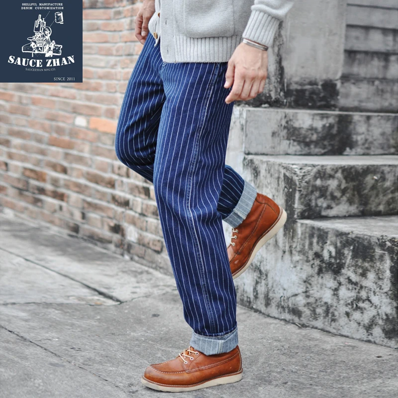 Saucezhan Striped Jeans Men Vi - Wedding Job ulasan dan harga