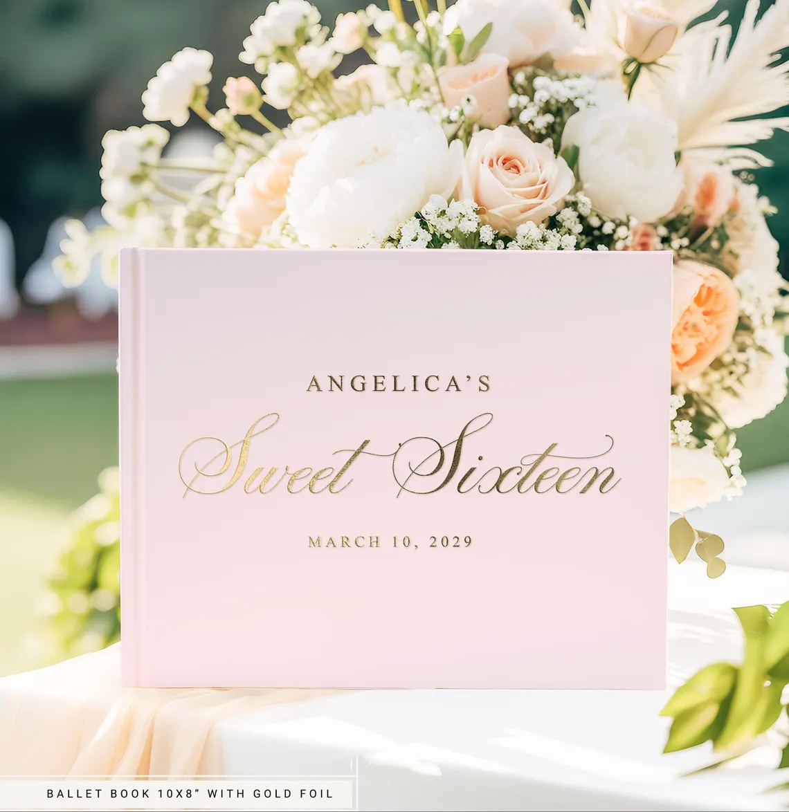 Personalized Linen Wedding Gue - Personalized Guest Book ulasan dan harga