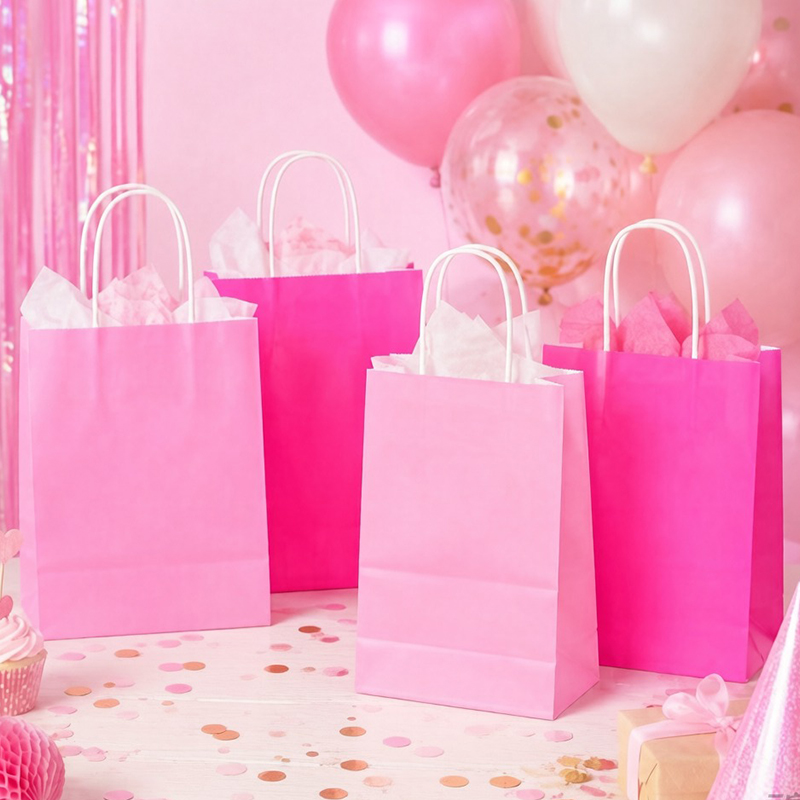 12PCS Kraft Paper Shopping Bag - Wedding Supply Shops ulasan dan harga