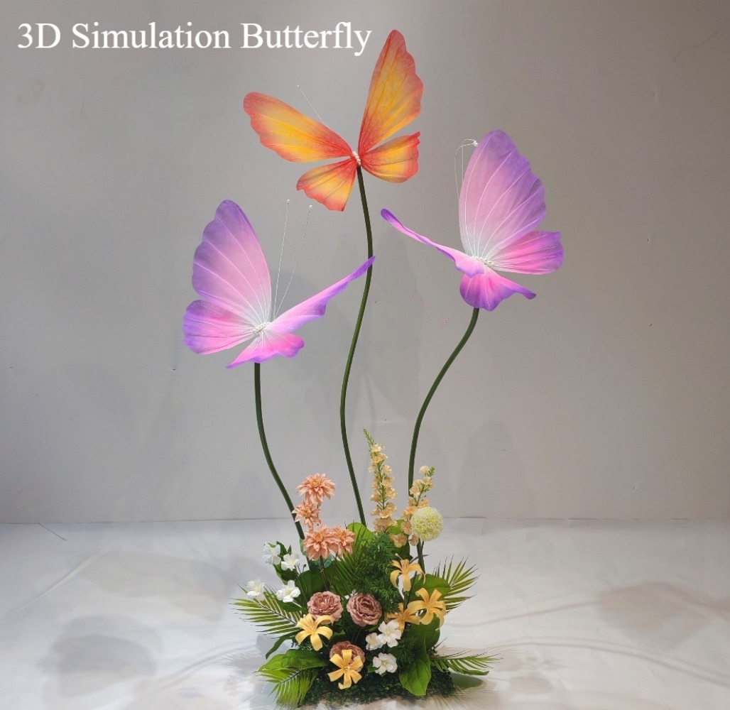 3D Simulation Butterfly Silk M - Wedding Supply Shops ulasan dan harga