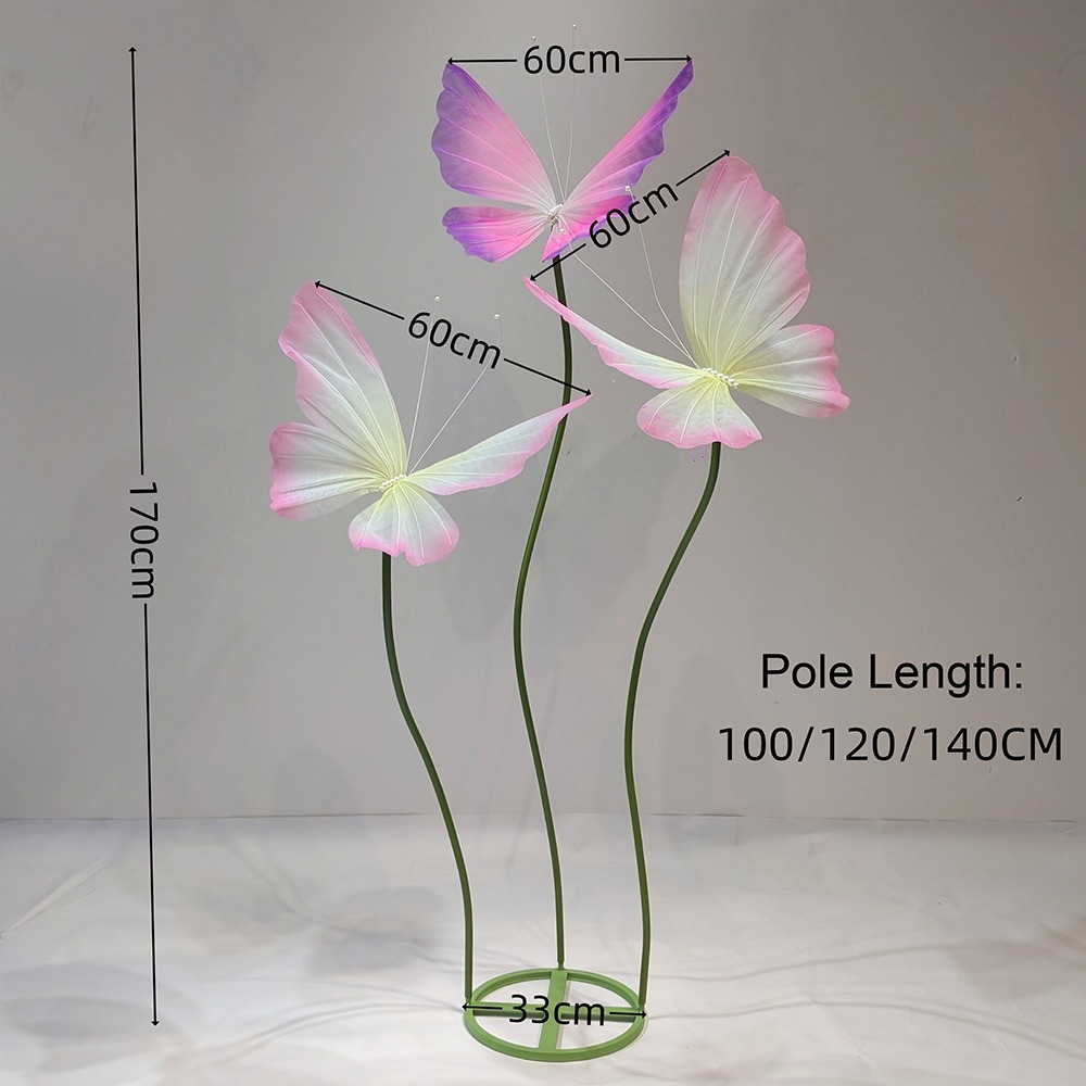 3D Simulation Butterfly Silk M - Wedding Supply Shops ulasan dan harga