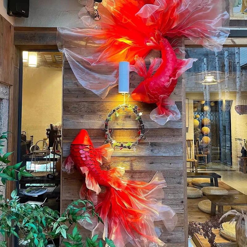 1Pc Handmade Red Fish Koi Scen - Wedding Supply Shops ulasan dan harga