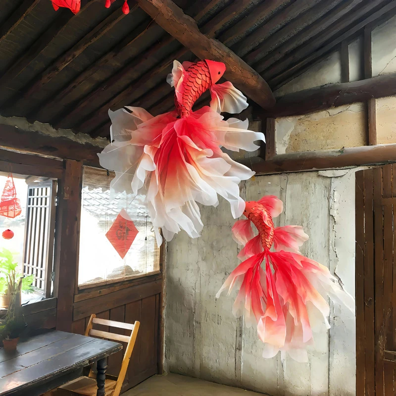 1Pc Handmade Red Fish Koi Scen - Wedding Supply Shops ulasan dan harga