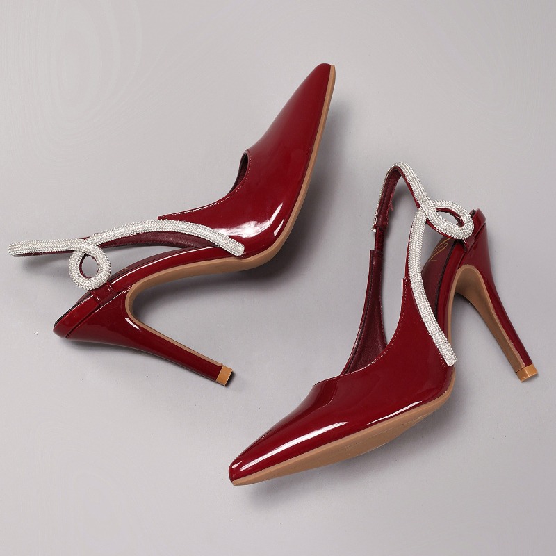 Sexy Patent Leather Pointed To - Wedding Super ulasan dan harga