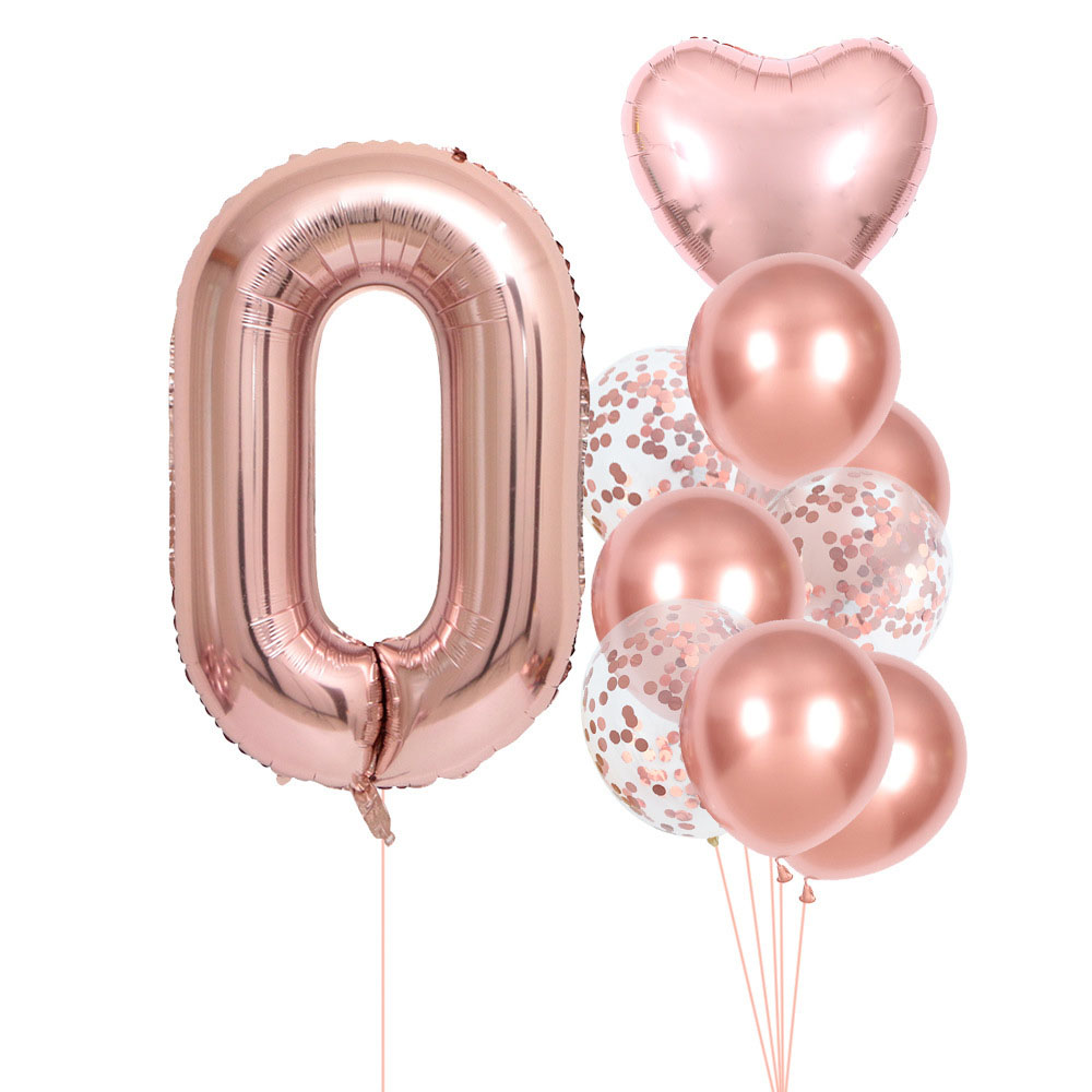 40 Inch 0-9 Rose Gold Number B - Wedding Ceremony Supply ulasan dan harga