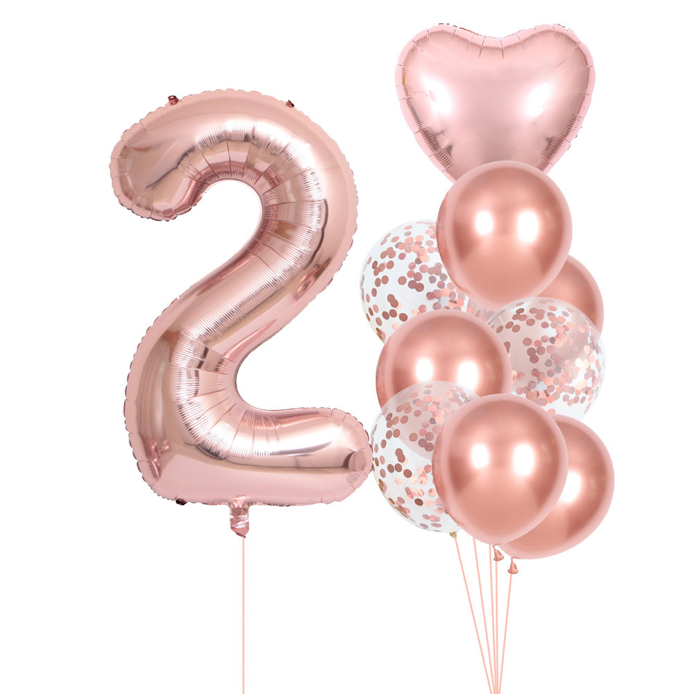 40 Inch 0-9 Rose Gold Number B - Wedding Ceremony Supply ulasan dan harga