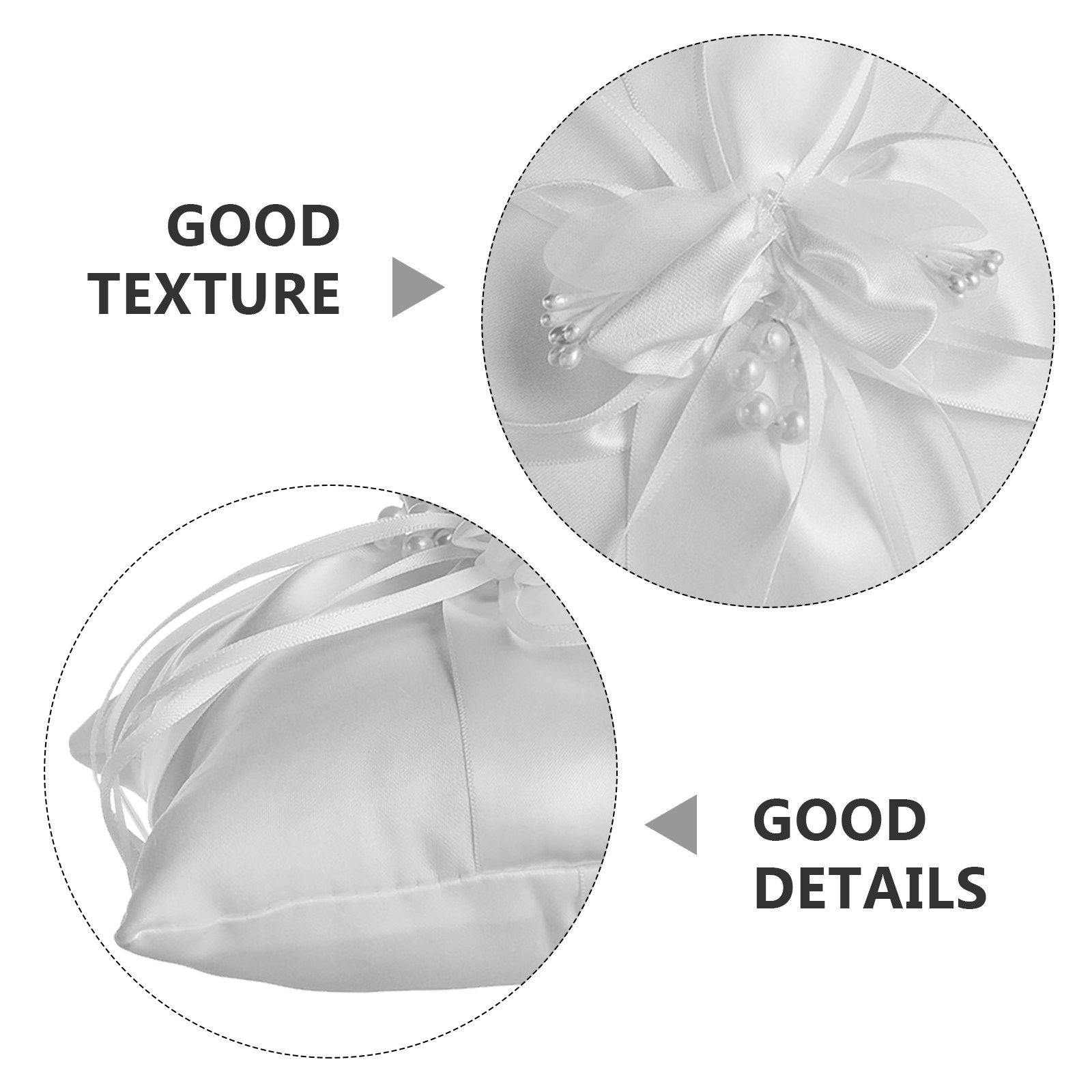 Elegant Pearl Flower Wedding R - Ring Bearer Pillow ulasan dan harga