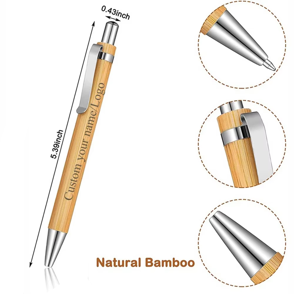 200-20Pcs Bamboo Pen Custom Lo - Wedding Supply List ulasan dan harga