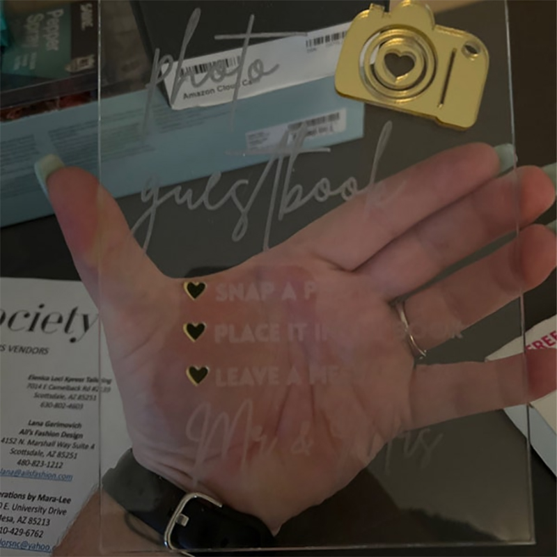 Personalized Acrylic Polaroid  - Personalized Guest Book ulasan dan harga
