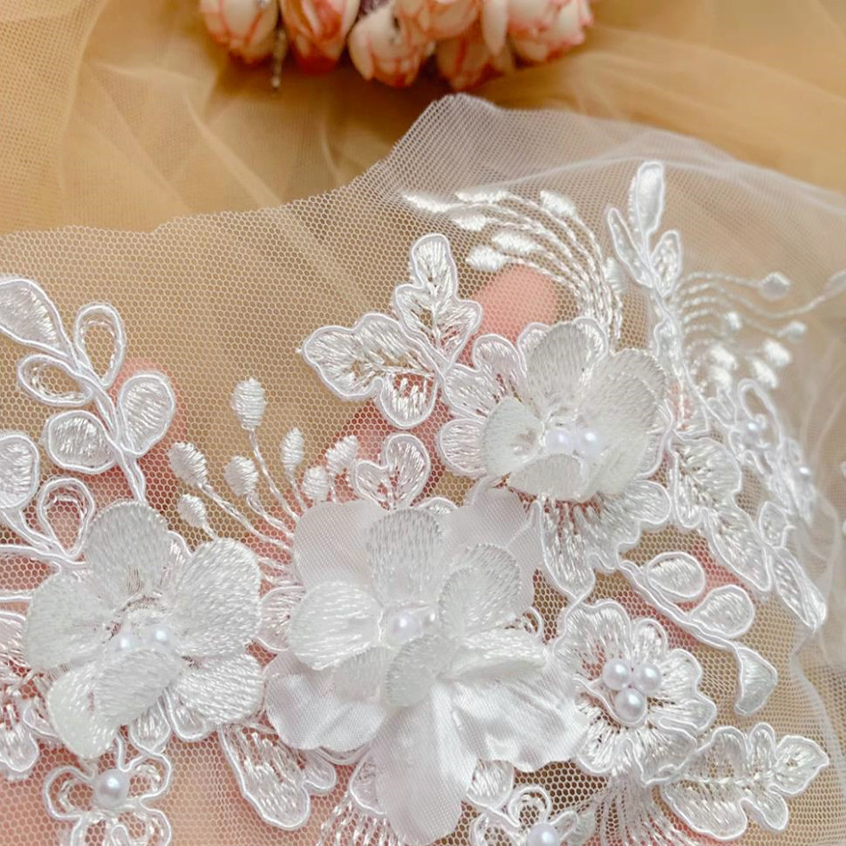 Pearl Lace Border Line, 3D Mir - Wedding Supply Online ulasan dan harga