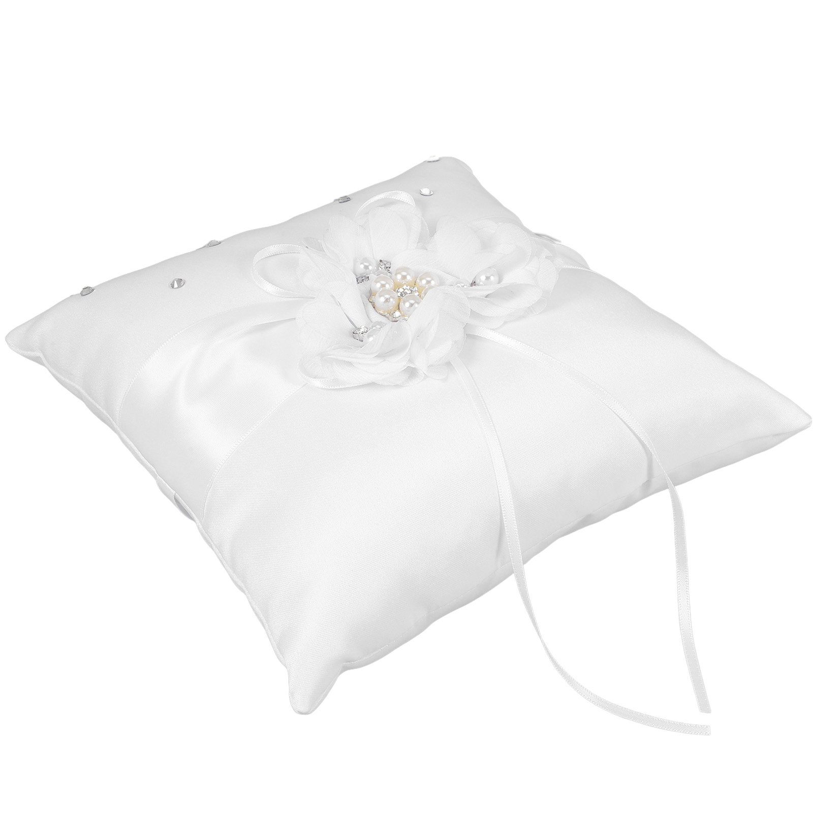 20x20cm Flower Wedding Ring Pi - Ring Bearer Pillow ulasan dan harga