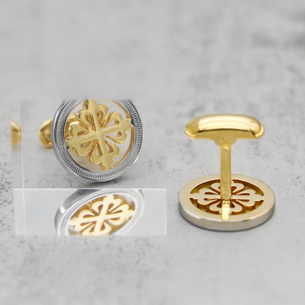 Luxury Iris Flower Cufflinks H - Wedding Supply Factory ulasan dan harga
