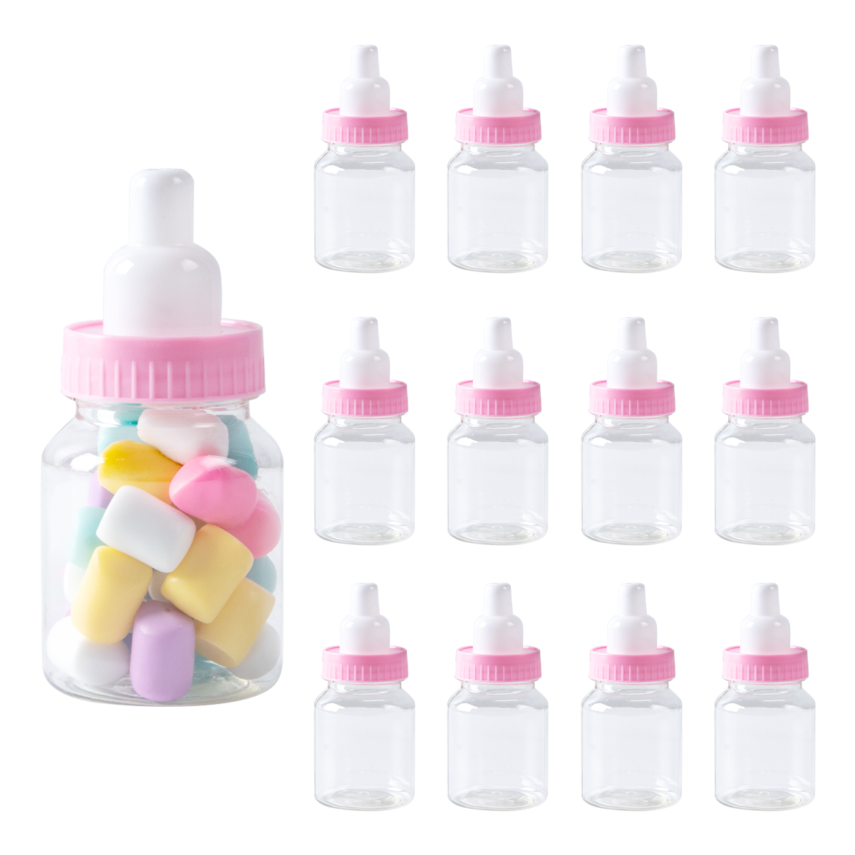 12/24Pcs Baby Shower Bottle Bl - Wedding Supply List ulasan dan harga