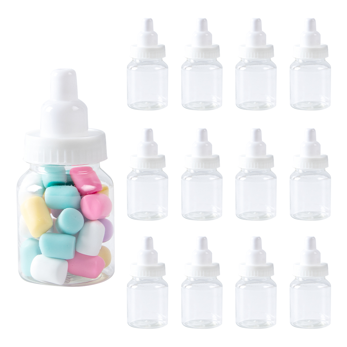 12/24Pcs Baby Shower Bottle Bl - Wedding Supply List ulasan dan harga