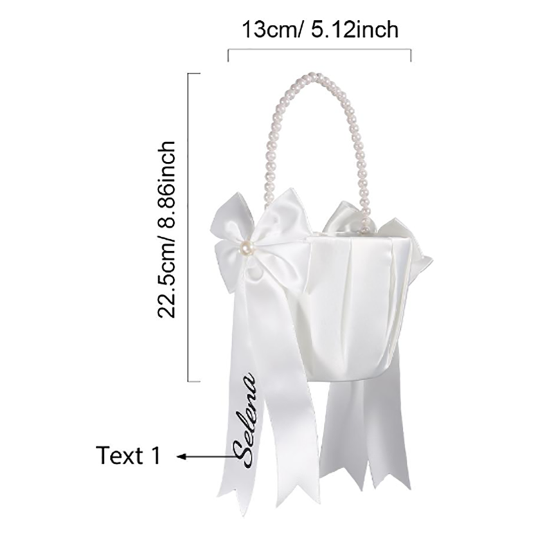 Custom Name Flower Girl Basket - Wedding Ceremony Supply ulasan dan harga