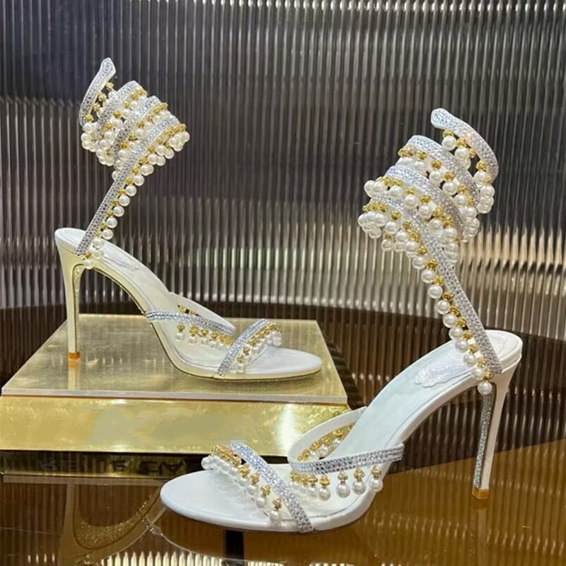 Luxury Rhinestones Pearls Tass - Wedding Super ulasan dan harga