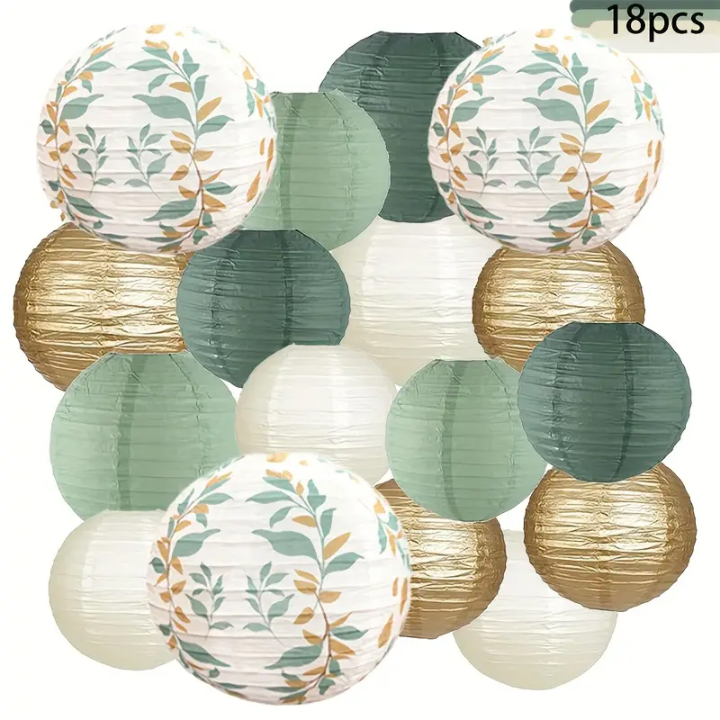18-Piece Green Series Sage Gol - Wedding Ceremony Supply ulasan dan harga