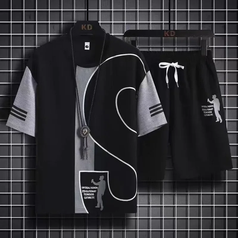 Male T Shirt Short Sets Graphi - Wedding Job ulasan dan harga