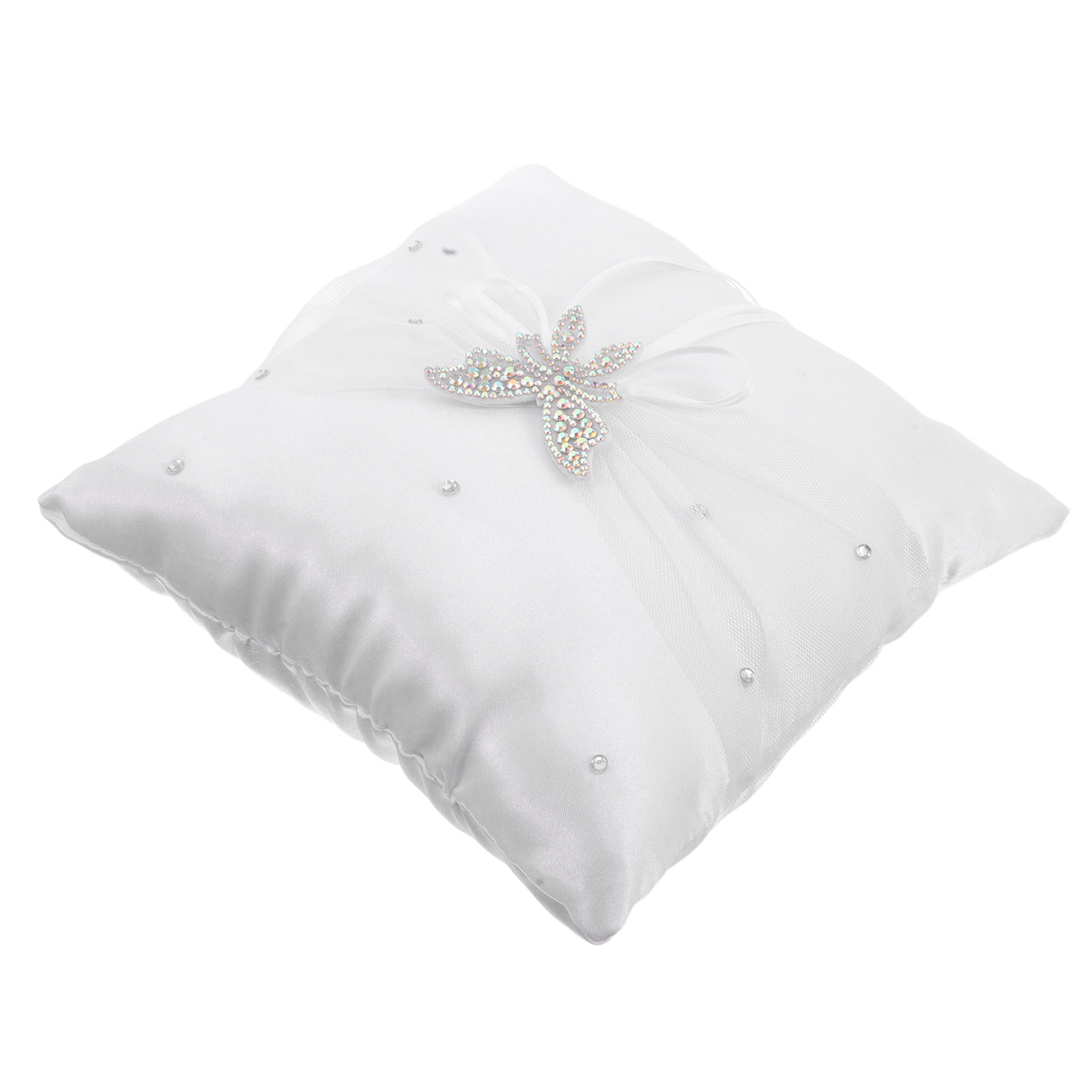 Wedding Ring Pillow White Sati - Ring Bearer Pillow ulasan dan harga