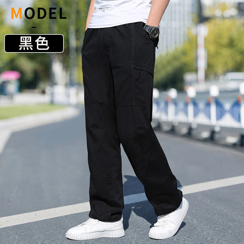 Cotton Cargo Trousers Men Work - Wedding Job ulasan dan harga