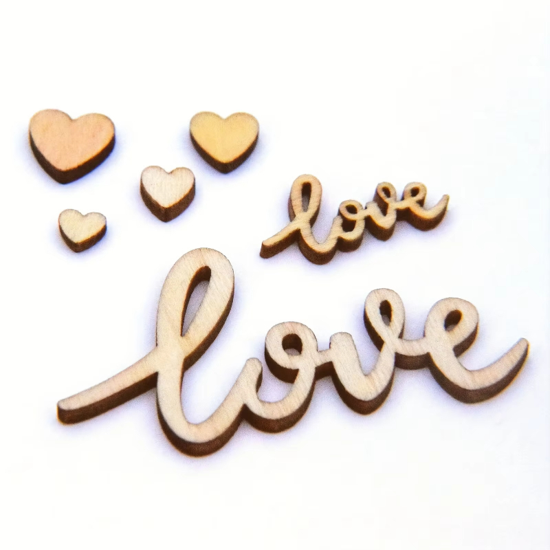 Box Set Of 120pcs Wooden Love  - Wedding Ceremony Supply ulasan dan harga