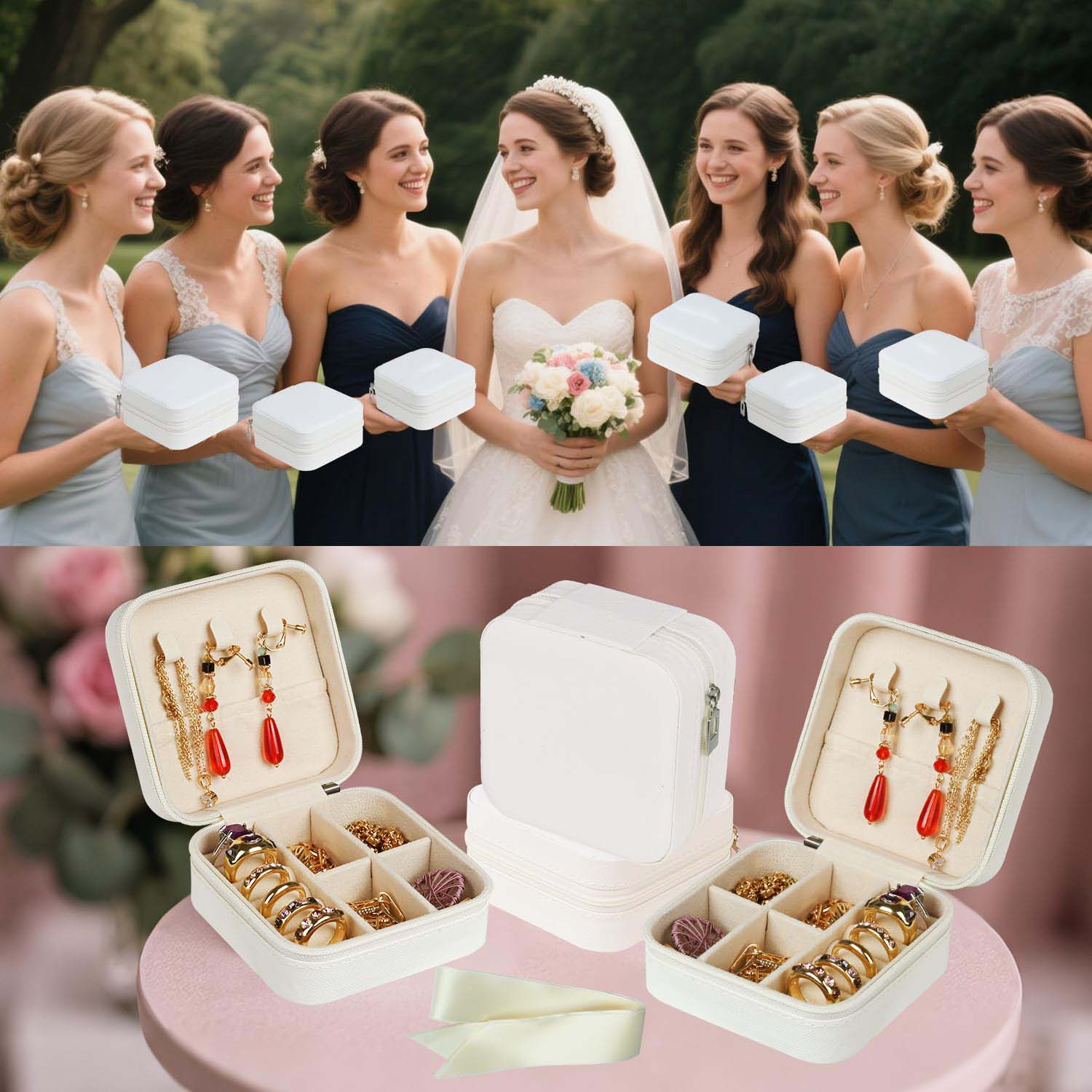 6-50pcs Travel Jewelry Case Br - Wedding Supply List ulasan dan harga