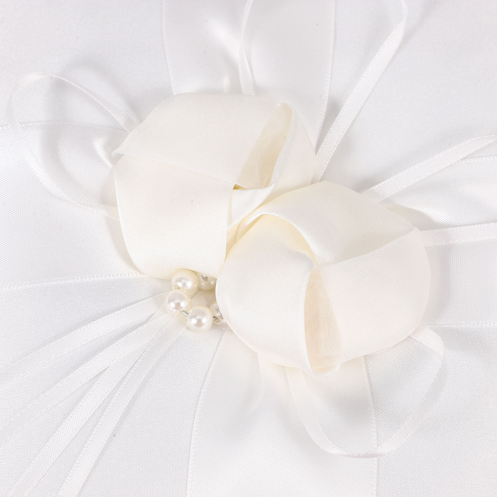 White 20x20cm Ring Pillow Wedd - Ring Bearer Pillow ulasan dan harga