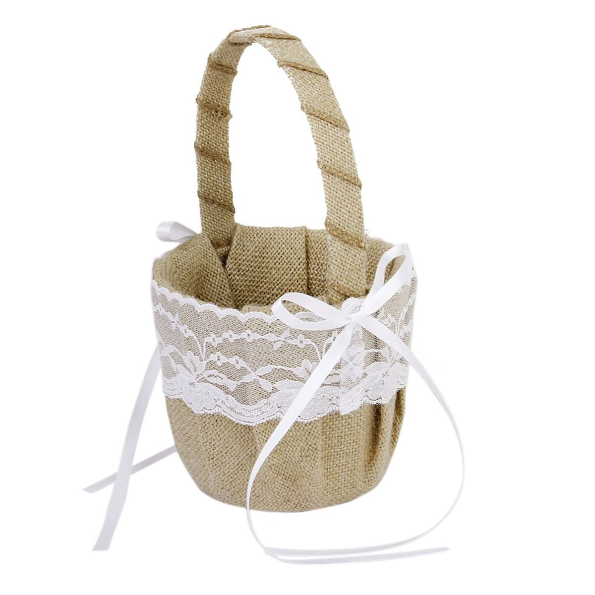Set of 6 Burlap Jute Lace Flow - Ring Bearer Pillow ulasan dan harga